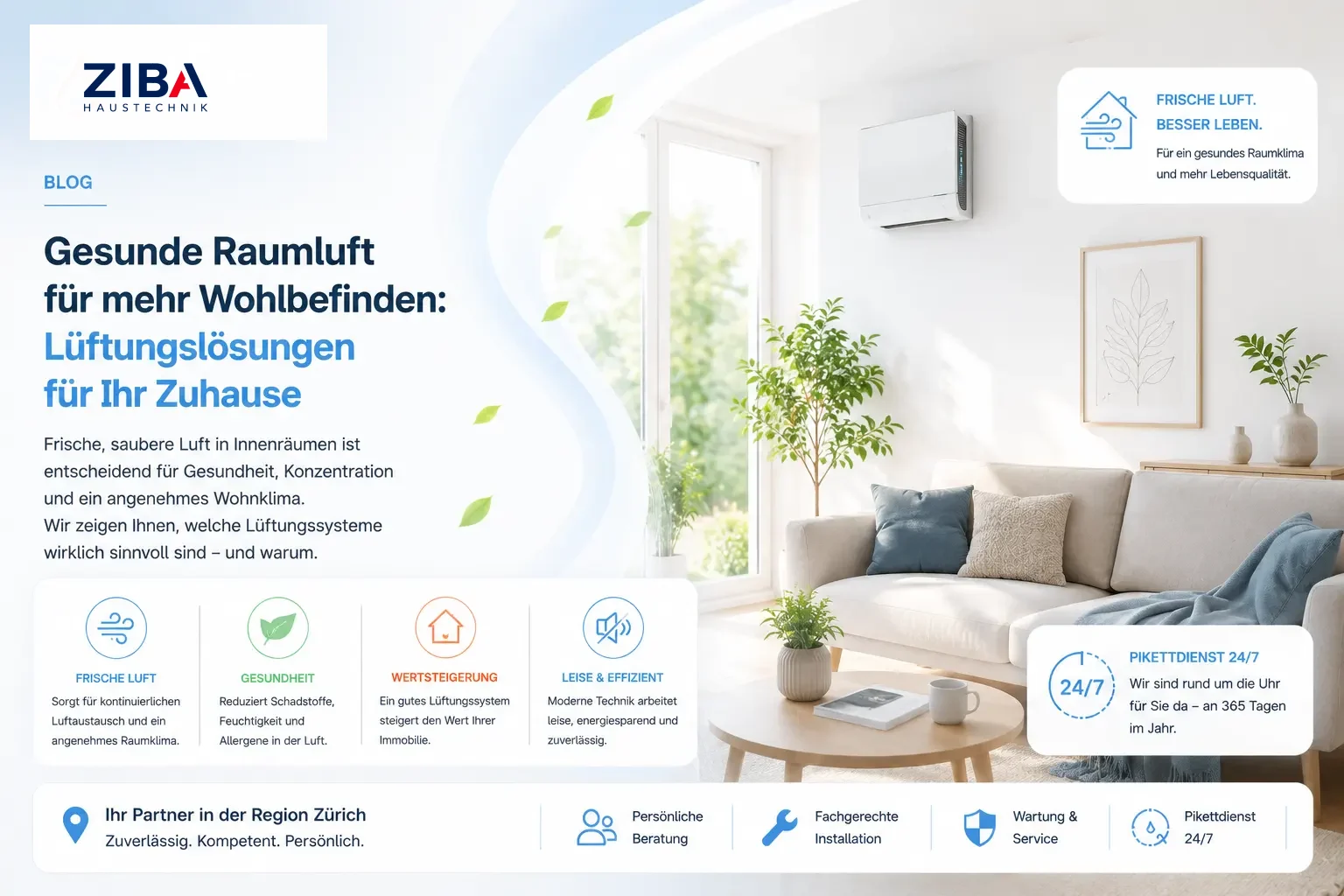 Kontrollierte Wohnraumlüftung (KWL): Vorteile, Kosten & Wartung
