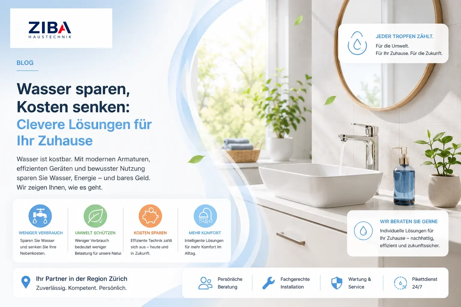 Wasserhärte im Raum Zürich: Kalk, Entkalkungsanlage & was wirklich hilft